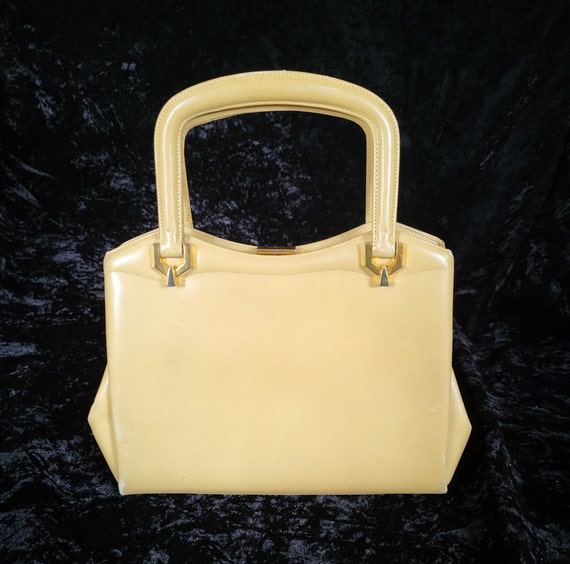 Vintage Koret Beige Calfskin Leather Handbag - image 1