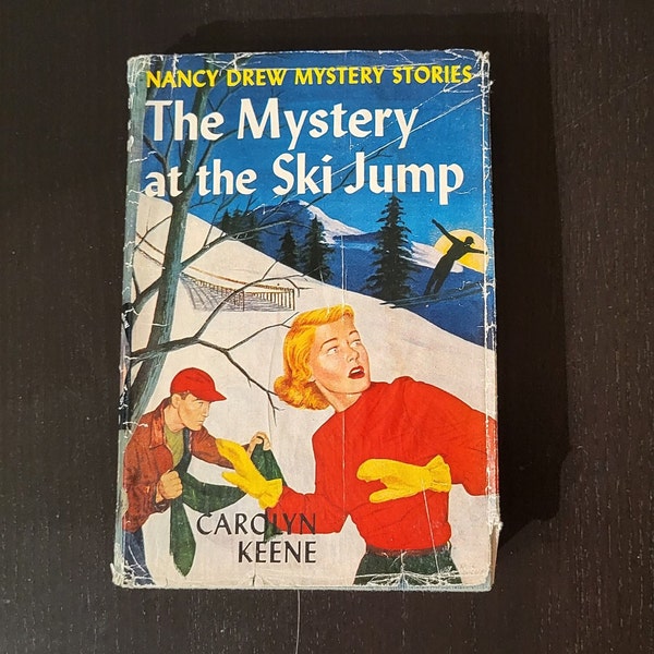 Vintage 1950's Nancy Drew Book - The Mystery at the Ski Jump