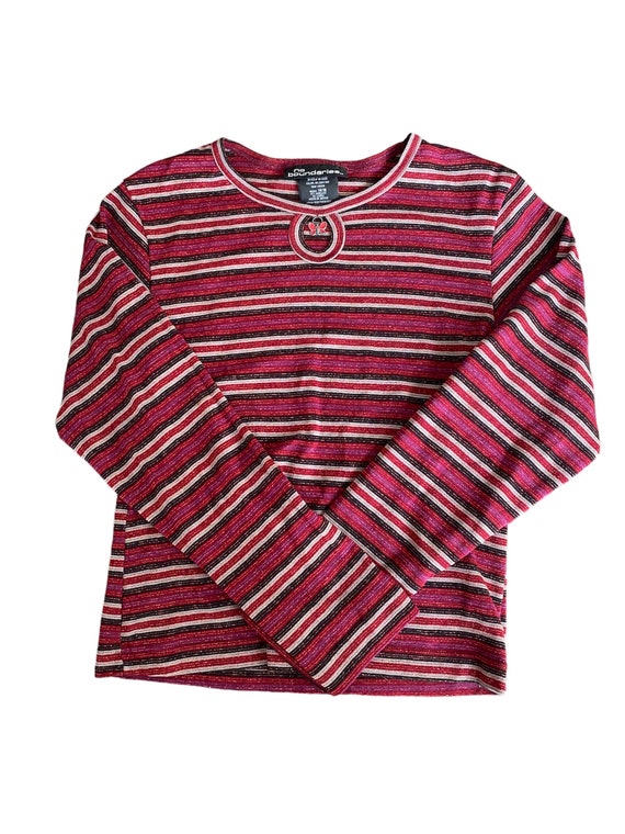 Vintage Y2K No Boundaries Striped Shirt