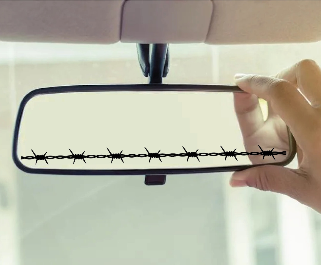 Barbed Wire, Rearview Mirror Decal, Car Accessories, Car Sticker