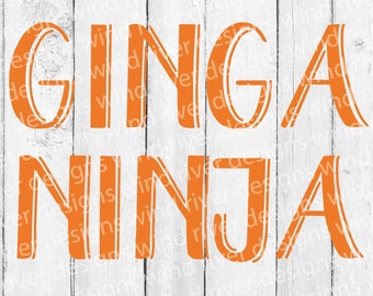 Ginga Ninja digital SVG file