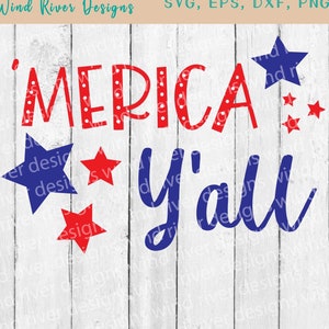 Merica Y'all digital SVG file