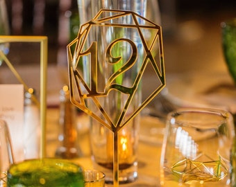 Wedding Table Numbers Gold  mirror acrylic Table Numbers Modern Centerpieces Decorations Number  Wedding Silver  Rose Gold  Table Decor