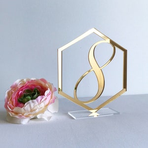 Hochzeit Tischzahlen Goldspiegel Acryl Tischzahlen Modern Centerpieces Silber Rose Gold Dekorationen Zahl Hochzeit Tischdekoration