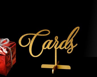 Cards Gold Table Sign wedding Signs Ideas cards Table Sign - Etsy