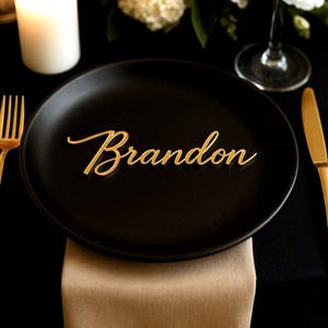 Wedding Gold table names , Personalized Wooden Place Cards , Name Plates For Wedding , Place Setting , Wedding name tags Custom Rustic Decor