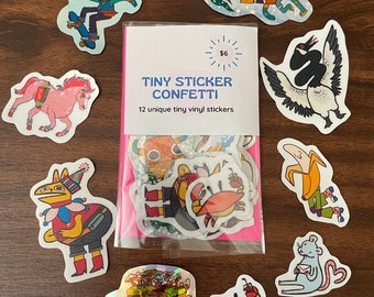 Tiny Confetti Stickers!