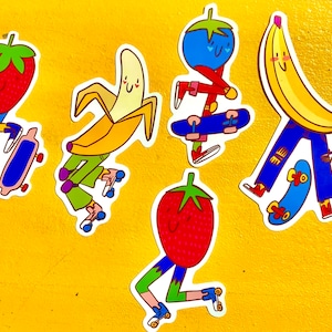 Adesivos de vinil Fruit Punk (PACOTE!)