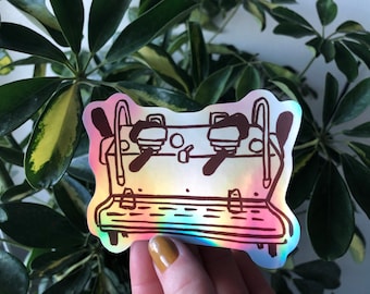 Holographic Synesso Espresso Machine Stickers!