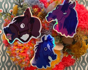 Exquisite Equine Holographic Sticker Pack