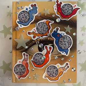 Disco Snail Pack, Waterproof Vinyl Stickers