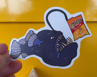 Anglerfish, Waterproof Vinyl Sticker