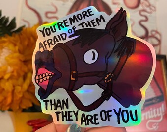 Horse Fact, Vinyl Sticker