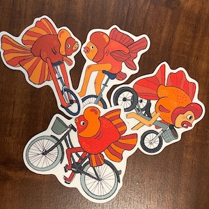 Som en fisk behöver en cykel, vinylklistermärkespaket