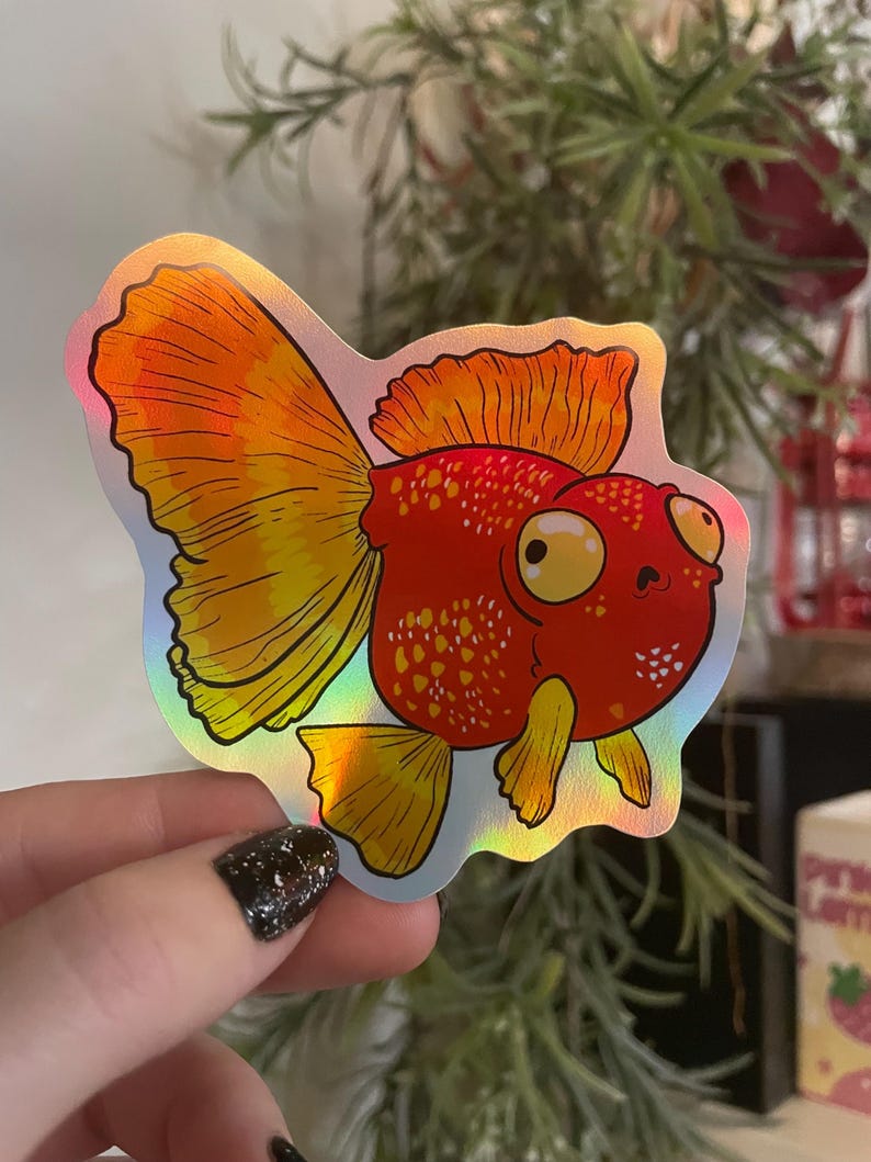 Fat Goldfish Sticker Goofy Goldfish (pack), Waterproof Vinyl Sticker - Etsy