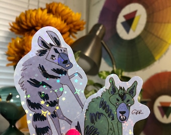 Hyena Friend Stickers