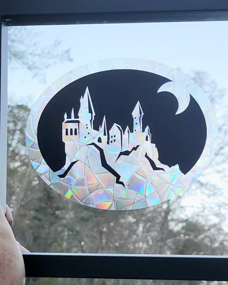 Hogwarts Castle Harry Potter Suncatcher Window Cling Etsy