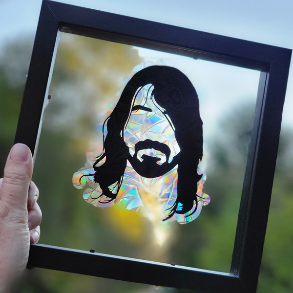 Rock 'n Grohl Suncatcher Window Cling