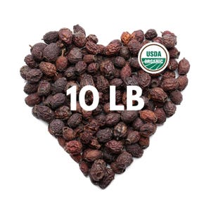 Organic Hawthorn Berry (Crataegus monogyna) – 10 lb Bulk