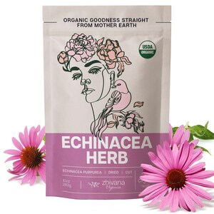 Echinacea tea organic loose, Echinacea leaf, Echinacea herb, Echinacea purpurea, immunity tea, immune support tea, Immune system booster tea