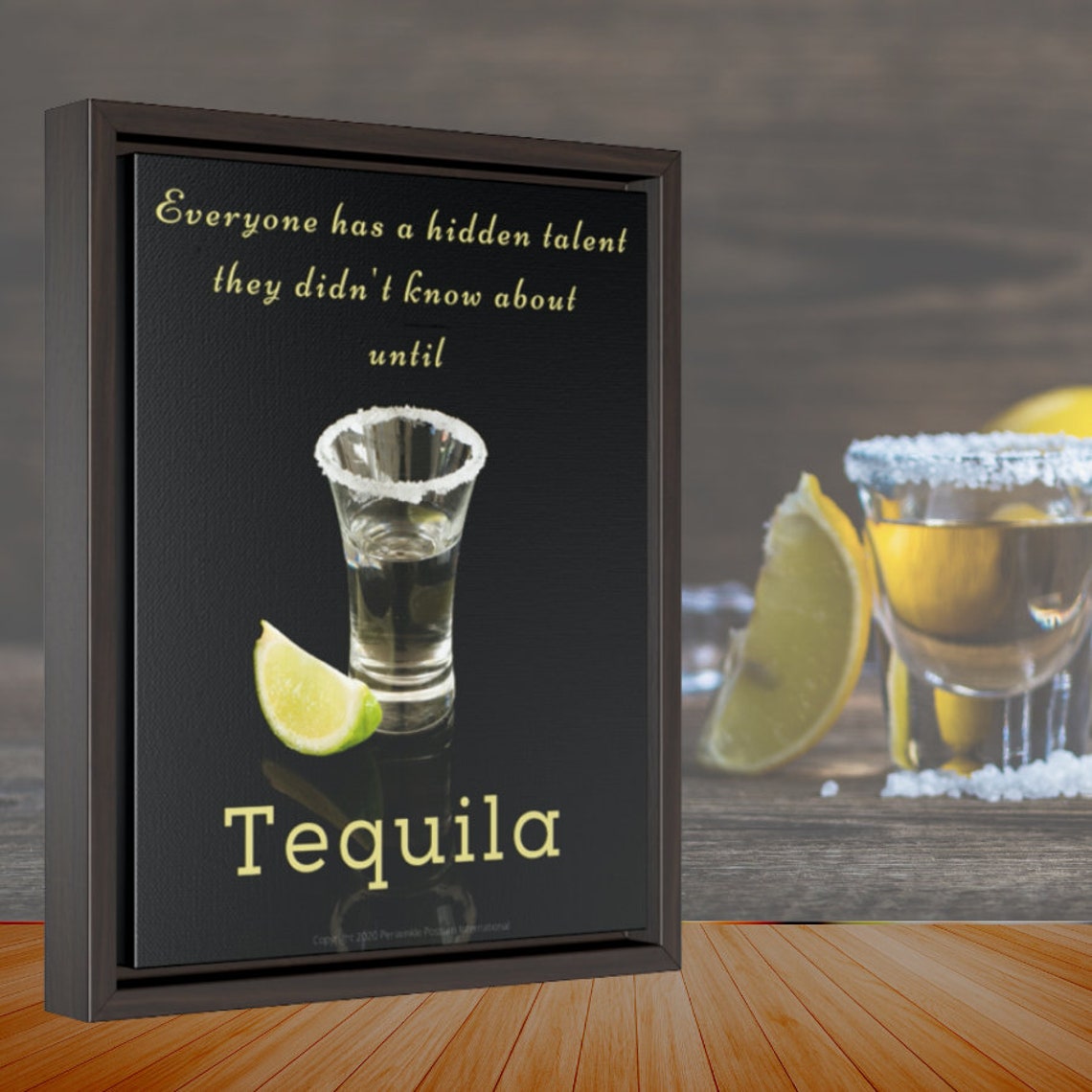 Funny Tequila Canvas Amusing Alcohol Drinker Quote Tequila