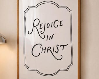 Rejoice in Christ (Digital Download): Latter Day Saint Wall Art, LDS Youth Theme 2027, Young Women's Printable, Young Men's