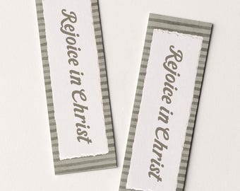 Rejoice In Christ Bookmarks (Printable): LDS Youth Theme 2027,  Latter Day Saint Gift, Printable Bookmarks, LDS Young Women's Gift