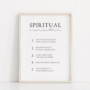 Spiritual momentum, Latter day saint art, Lds printables, Russell M Nelson, LDS art, LDS quotes, LDS wall decor, General conference quote