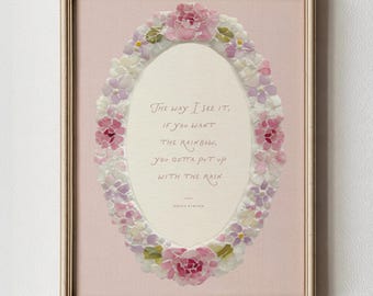 The Way I See It (Digital Download): Dolly Parton Wall Art, Vintage Quote Print, Blush Pink Wall Art, Feminine Decor, Positive Affirmation
