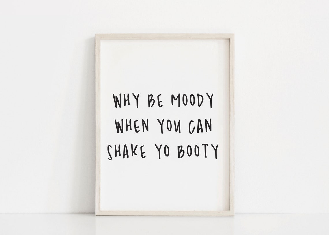 Positive Quote Print Funny Bedroom Art Dorm Room Wall Decor Etsy