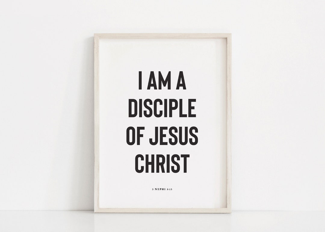 2024 Youth Theme Printable, I Am Disciple of Jesus Christ, LDS Young ...