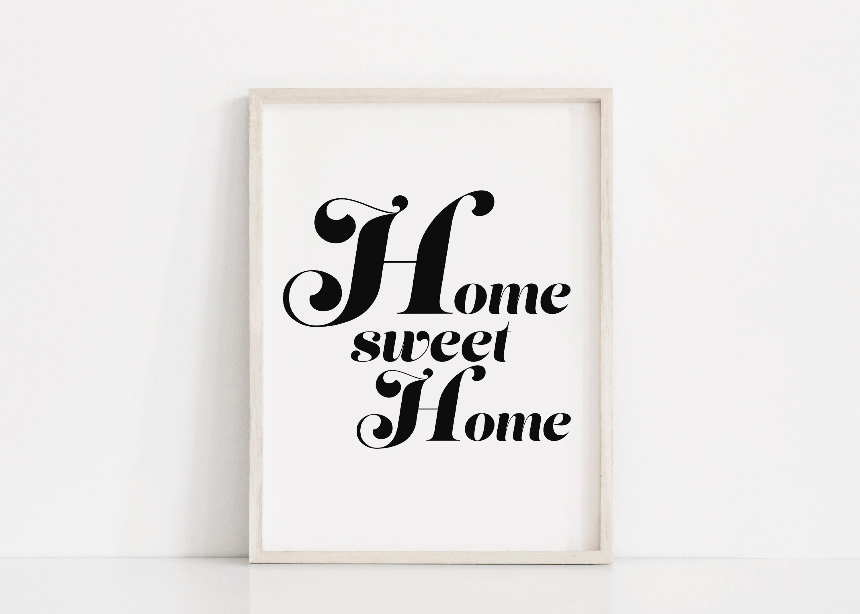 Home Sweet Home Print Guest Room Printable Apartment Wall - Etsy