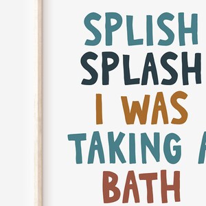Kids Bathroom Wall Art, Funny Bathroom Wall Art, Boys Bathroom ...