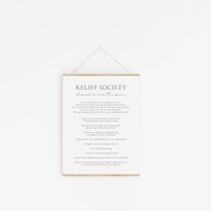 Relief society declaration, Church of Jesus Christ print, LDS relief society, Lds womanhood, LDS quote image 3