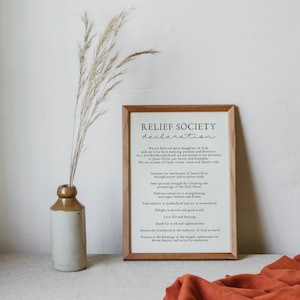 Relief society declaration, Church of Jesus Christ print, LDS relief society, Lds womanhood, LDS quote image 5