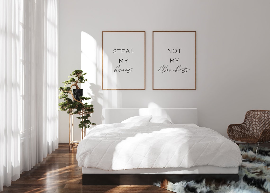 Funny Bedroom Wall Art Master Bedroom Prints Above Bed Etsy