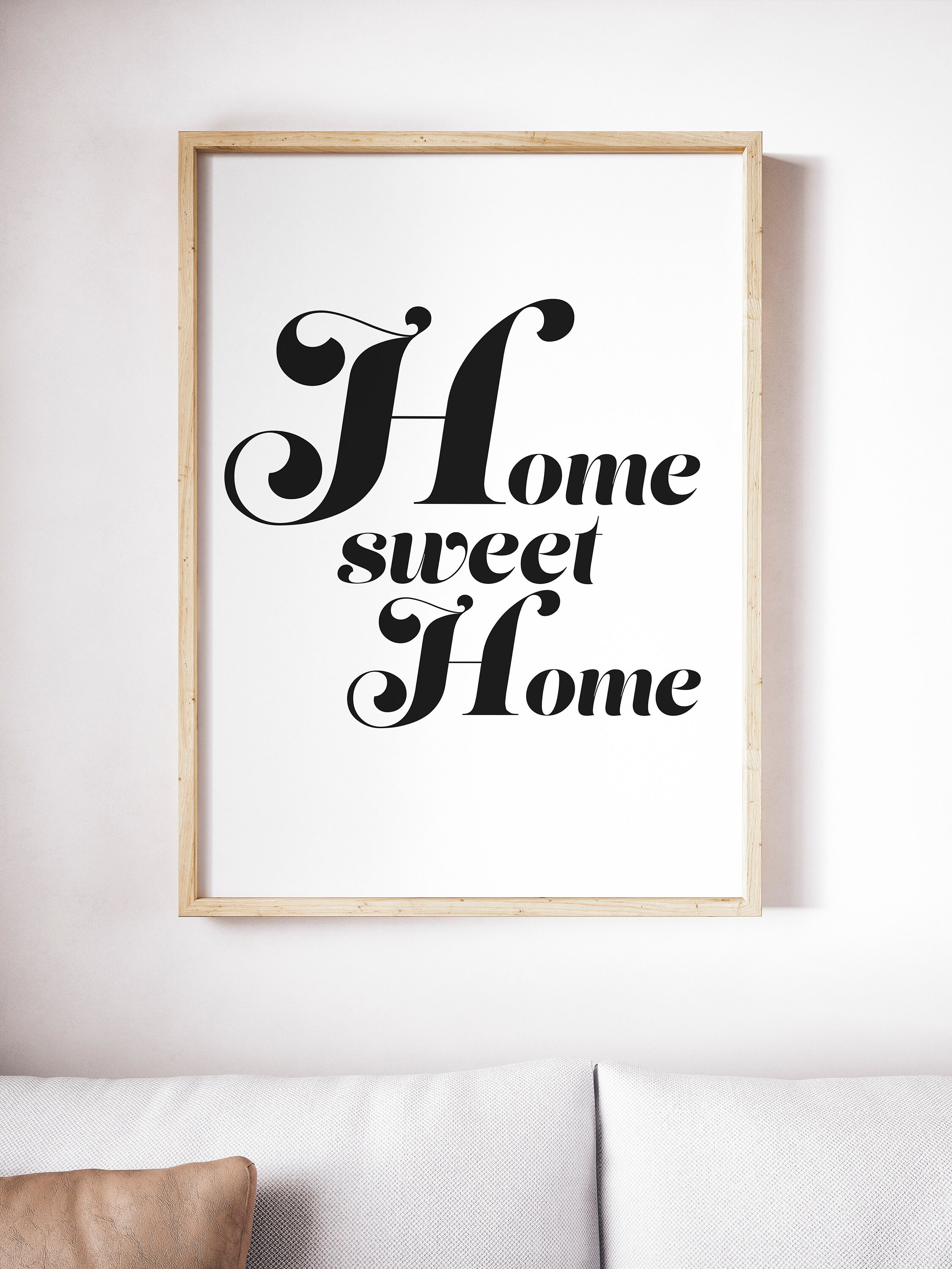 Home Sweet Home Print Guest Room Printable Apartment Wall - Etsy