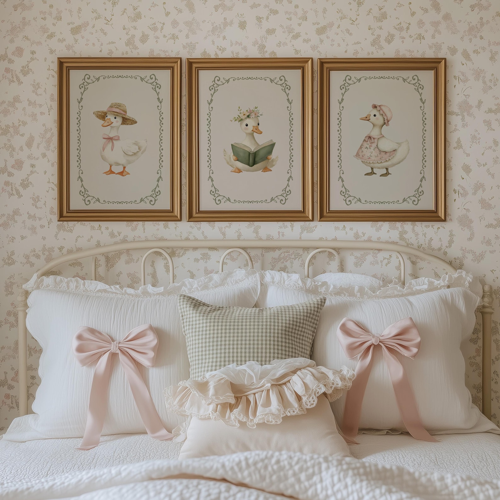 Goose Nursery Print Set, Cottagecore Nursery Art, Silly Goose Nursery ...