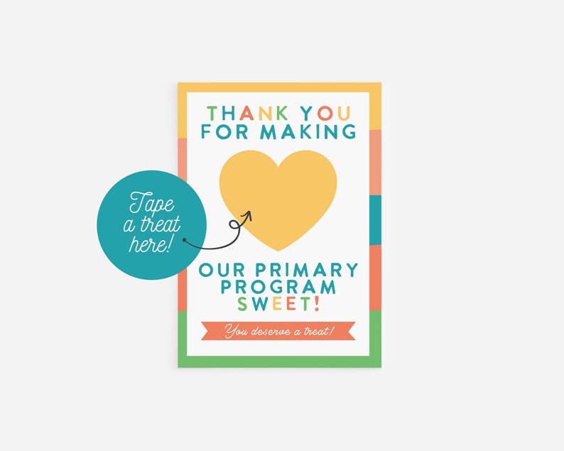 Primary program thank you, LDS primary program, Printable