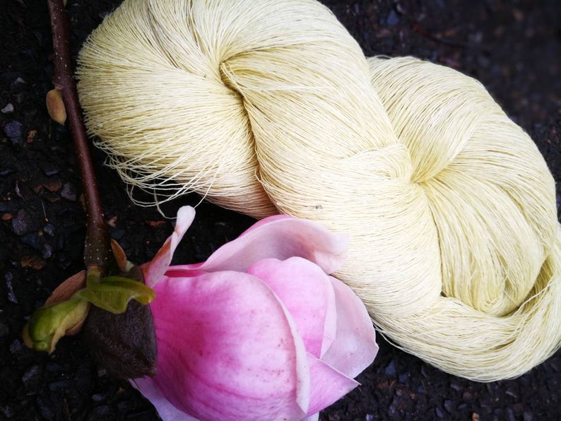 set of 5 skein magnolia colour linen lace knitting yarn knitting thread linen set knitting thread set Pink linen set crochet thread