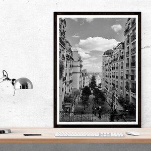 Paris, printable poster Paris, art print Paris, home decor, bw photography, instant download, printable, Paris