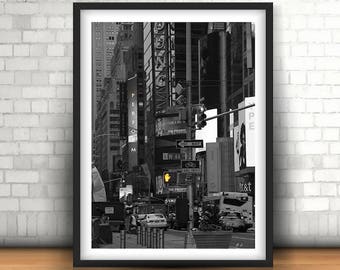 Stop New York, printable poster. art print, photography, Home Decor, instant download, download and print, gift idea