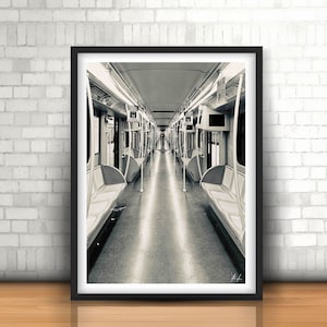 Metro, instant download, art print, photography, home decor, printable poster, Milan, Italy