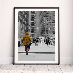 Walking People in New York, druckbares Poster, Fotografie, Kunstdruck, sofortiger Download, Herunterladen und Drucken
