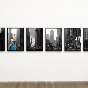 New York collection, set wall gallery, wall decoration, home decor, instant download, printable photography, New York