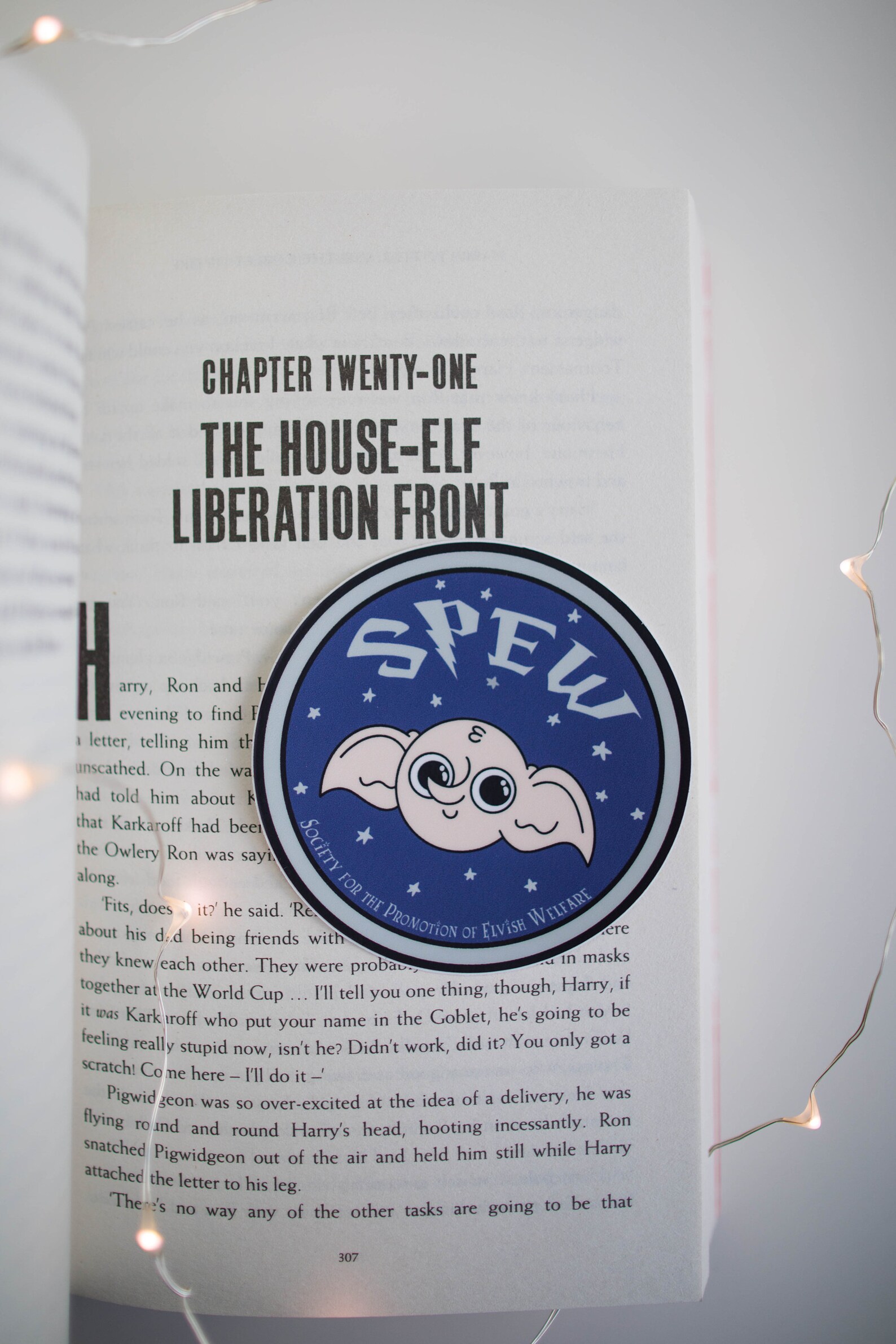 SPEW Badge Dobby Sticker 3 inches // Harry Potter Gift // | Etsy