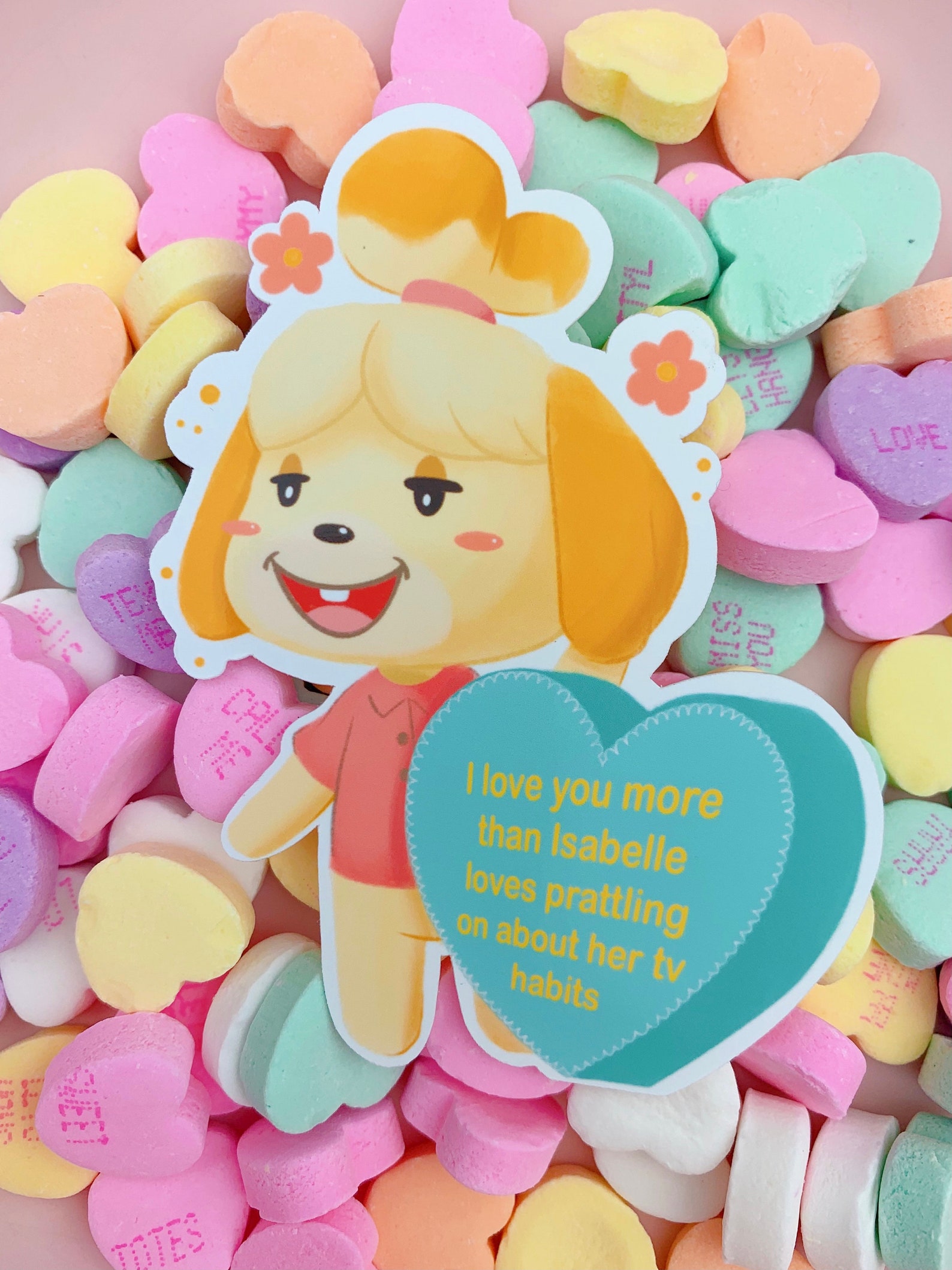 Personalized Animal Crossing Sticker for Valentine's Day | Etsy