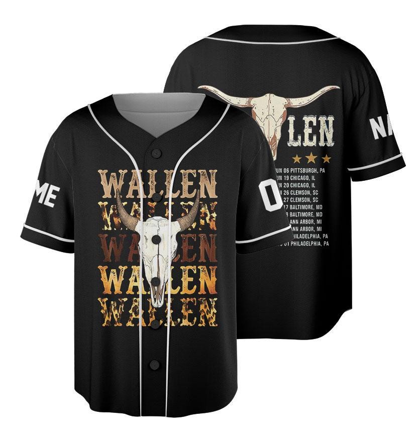 Discover Custom Wallen Western Still The Problem Tour 2026 Baseball Jersey