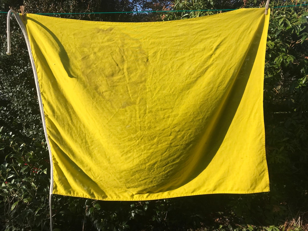 Authentic Letter Q Quarantine Flag Royal Navy Ships Signal Flag Etsy