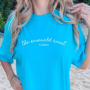 Comfort Colors Shirt, The Emerald Coast Shirt, Florida Shirt, Summer Tee, Sunshine State Shirt, Beach Shirt
